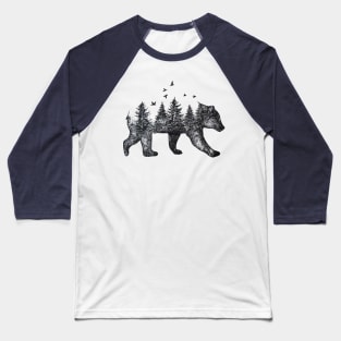 Bear Forest Baseball T-Shirt